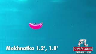 Форелевые приманки Fresh Lures / FL / FreshLures  - Mokhnatka: игра в воде.