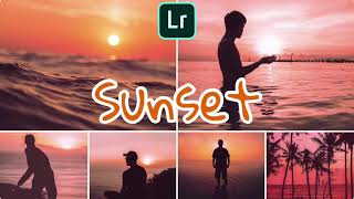 🌄 Sunset Filter (orangey) Retouching in Lightroom Application | Free Preset Download | FlickArts screenshot 1
