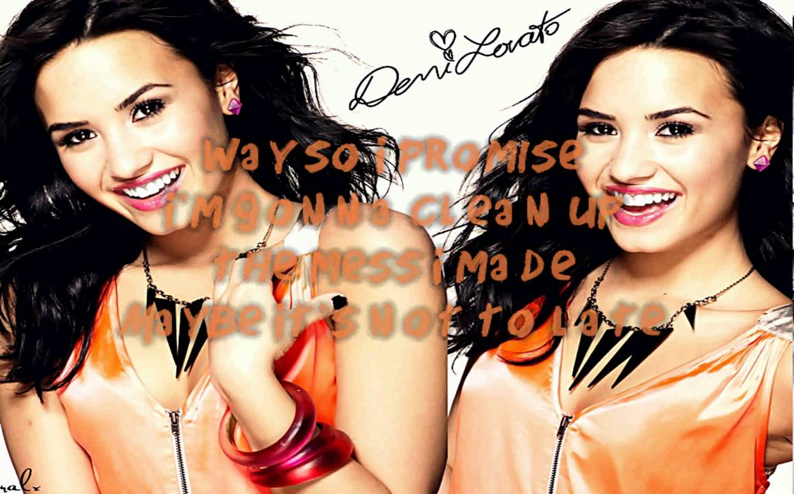 Demi Lovato It's Not Too Late Karaoke (HD)