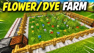 EASIEST FLOWER FARM Minecraft Java/Bedrock edition 1.21/1.26+