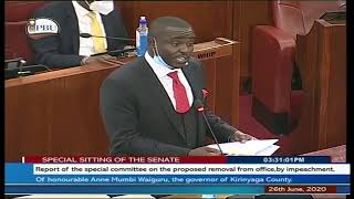 WAIGURU CLEARED BY SENATE COMMITTEE SENATE PROCEEDINGS, SPECIAL SITTING, 26TH JUNE 2020!