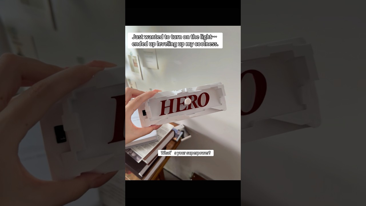 Didn’t expect turning on the light would look THIS cool.