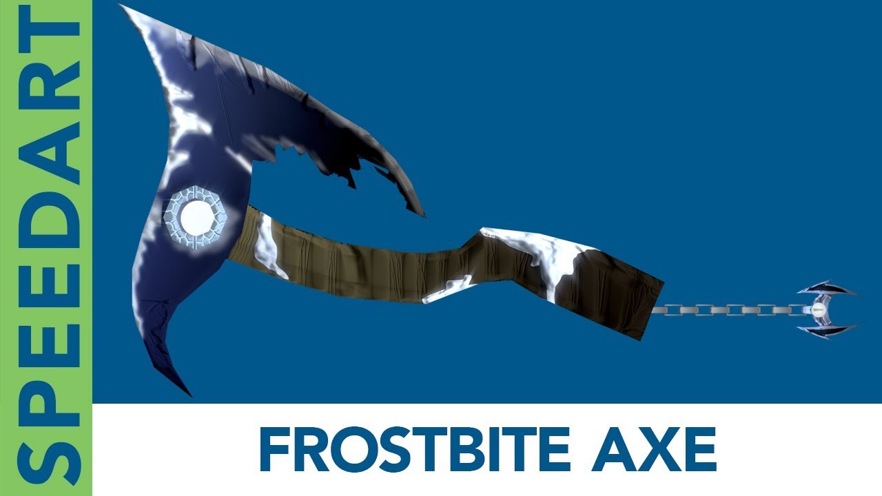Frostbite Axe 3D Modeling Speedart | Blender, Photoshop, After Effects ...
