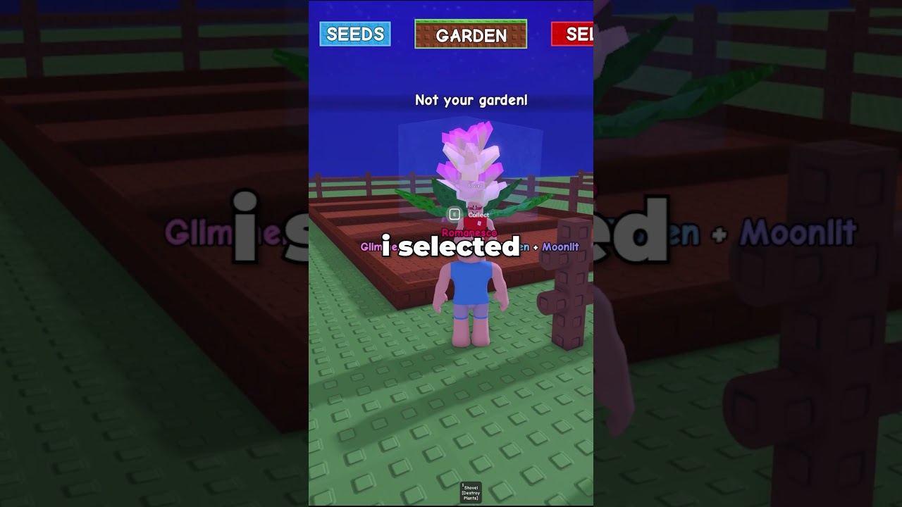 Что произойдет, если игрок уйдет, пока вы крадете его растение в игре «Вырасти сад»?