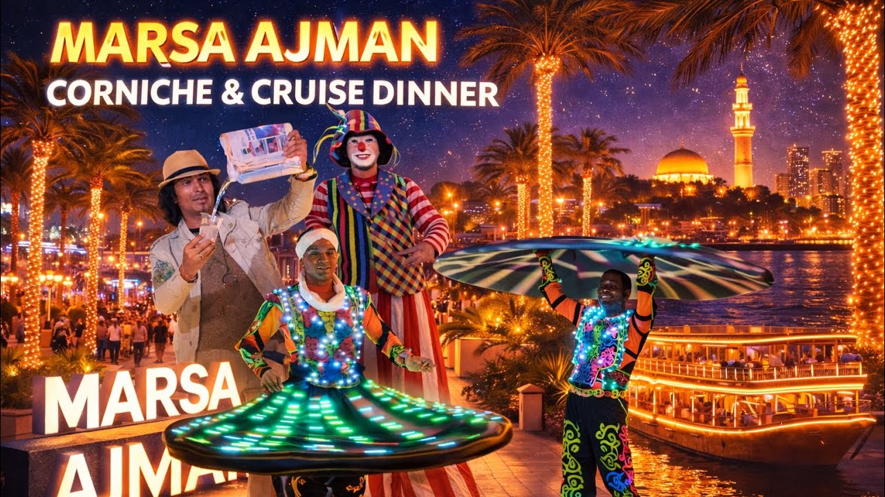 Marsa Ajman Corniness Cruise Dinner and fun  