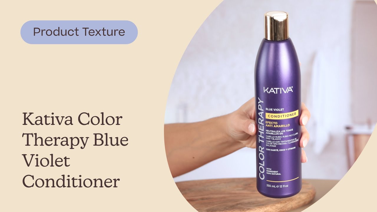 KATIVA COLOR Therapy Blue Violet Conditioner 250 Ml – Neutralisiert Gelbstiche Bei Blondem & Grauem Haar
