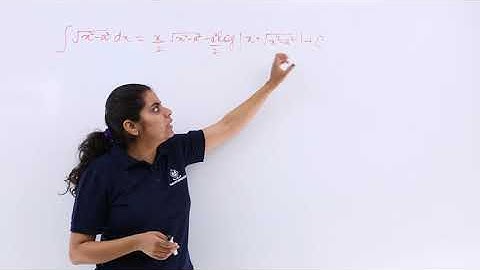 Class 12th – Integral of sqrt(x^2 - a^2) dx | Integrals | Tutorials Point