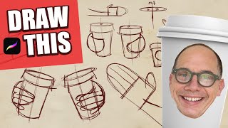 How to draw a hand holding a coffee cup - Step-by-step Easy