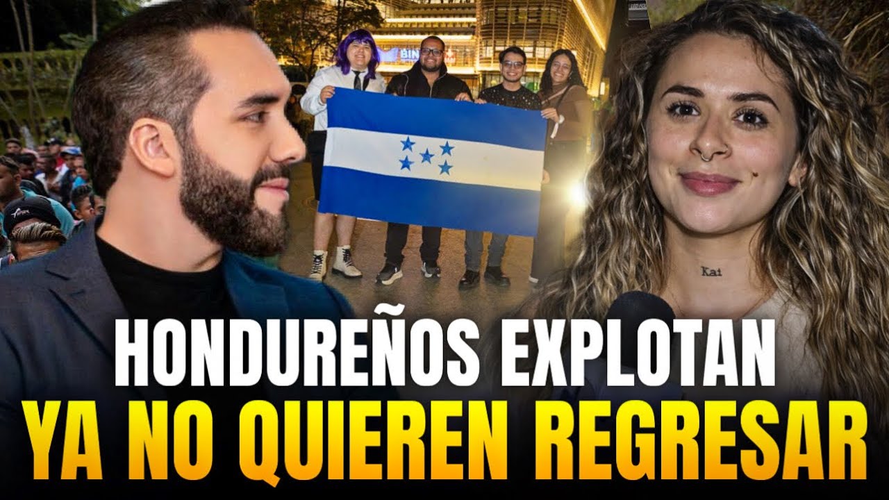 Hondureños cruzan la Frontera y DEFIENDEN a Bukele ante AMENAZA del Gobierno🤯