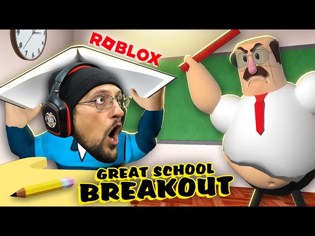 Roblox Great School Breakout! Escape the Chubby Teacher! (FGTeeV) class=
