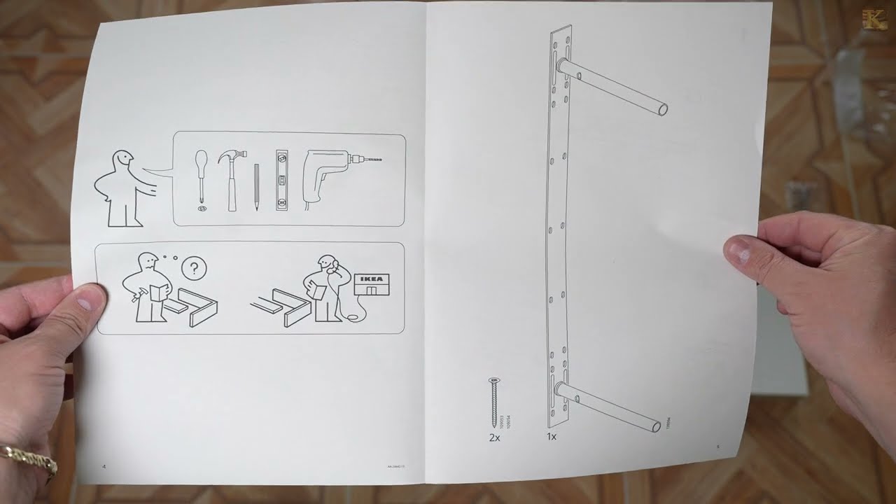 Cборка полки "lACK" из IKEA / Quick shelves "LACK" assembly from IKEA