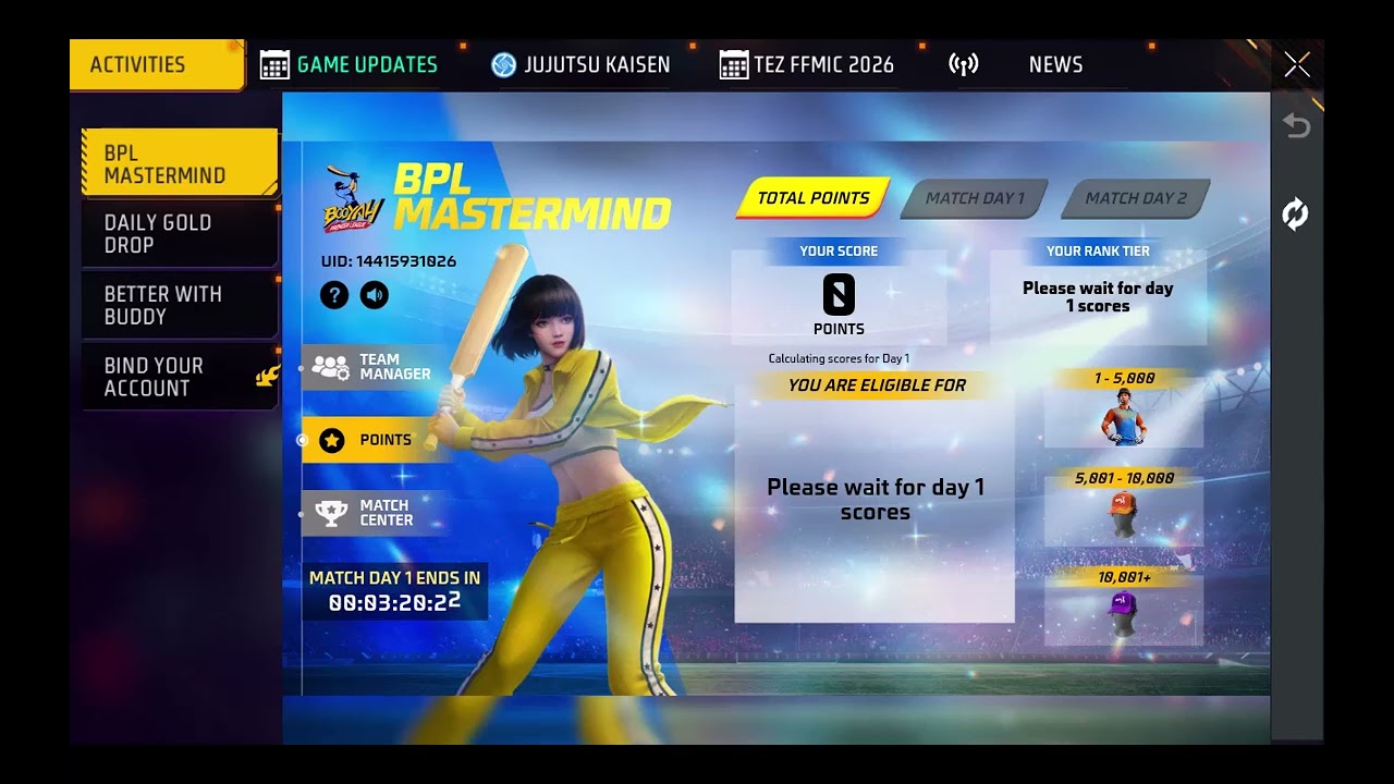 HOW TO CLAIM CRICKET BUNDLE IN FREE FIRE 