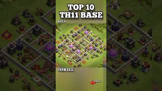 TOP 10 TH11 FARM BASE #shorts