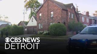 Police investigation at Monica and Clarita streets in Detroit