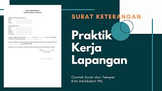 Surat Keterangan Praktik Kerja Lapangan
