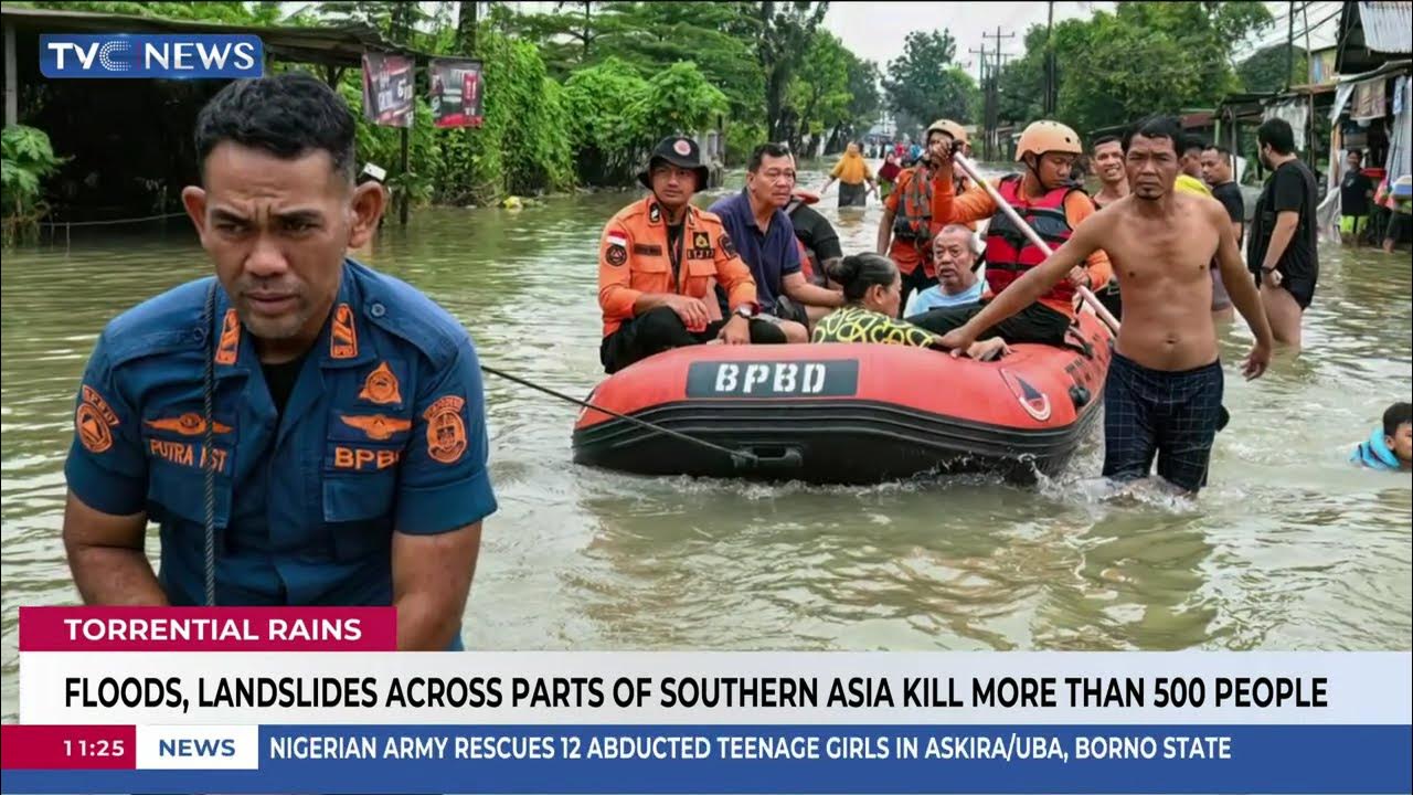 Floods, Landslides Across Parts Of Southern Asia Kill More Than 500 People
