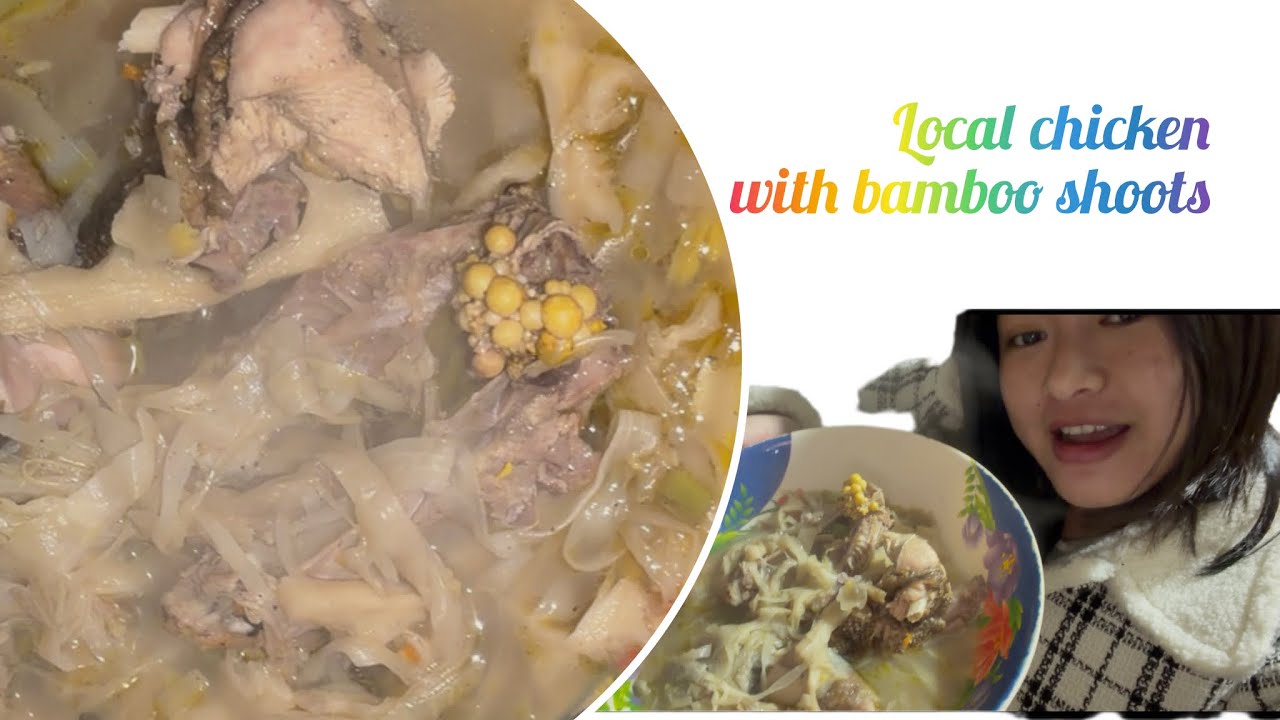 Local chicken boil with bamboo shoots