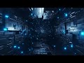 1 Hour 3D Blue Light Tunnel VJ Loop (4K  | Seamless | No Sound)