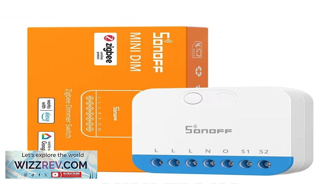SONOFF MINI ZBDIM MINI Extreme Zigbe Dimmer Switch Broader Lamp Compatibility Real Time