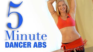 5 Minute Dancer Abs at Home Workout - Jensuya Belly Dance