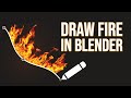 Geometry Nodes Tutorial: Draw Fire In Blender!