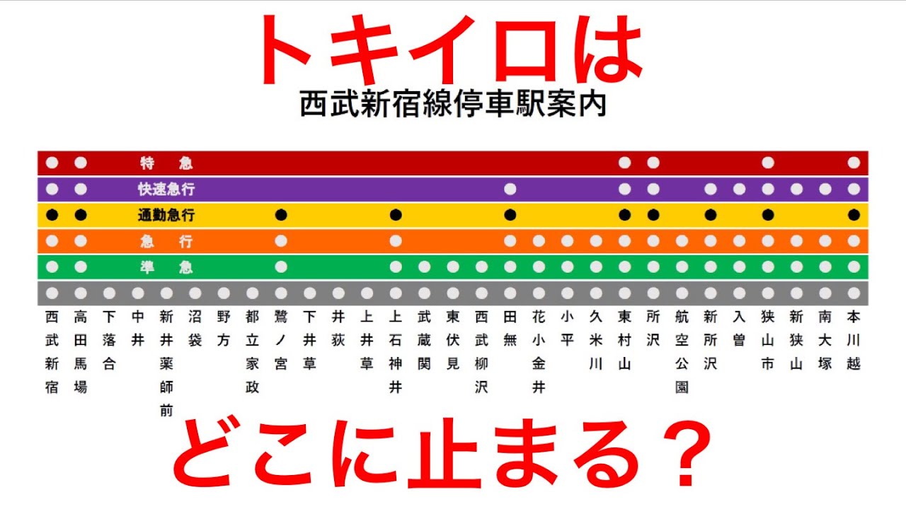 Reconsidered] Where does the Seibu Shinjuku Line 