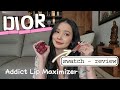 Dior addict lip maximizer  swatch  review  mimi official