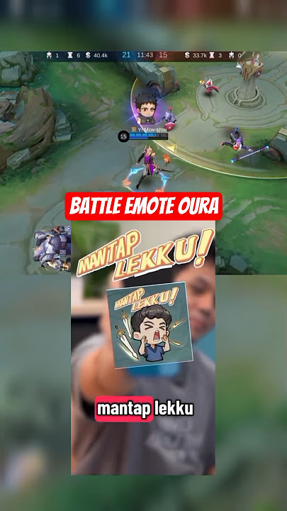 battle emote oura mantap lekku #ouragaming #emoteaoura #mobilelegends