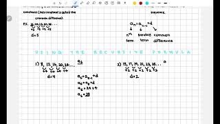 The Recursive Formula of an Arithmetic Sequence-Algebra 1