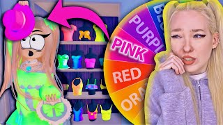 WHEEL Picks What COLOR I Cant WEAR In Dress To Impress screenshot 4