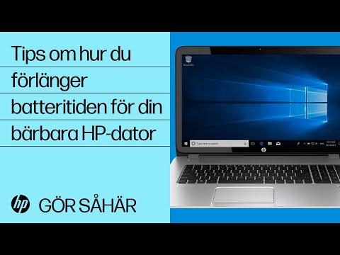 Tips om hur du förlänger batteritiden för din bärbara HP-dator