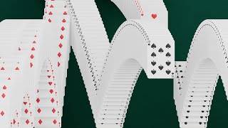 Solitaire Winning Animation (Blender 3D)