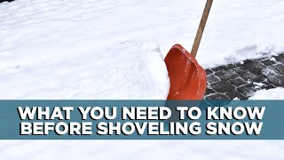 Snow Shoveling Safety | Tips