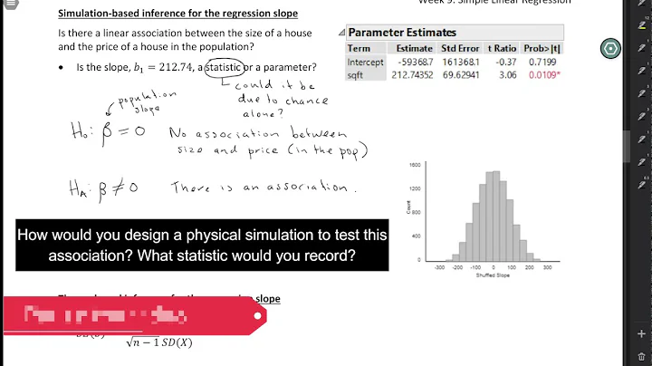 STAT 4210: Simulation-based inference for the regression slope