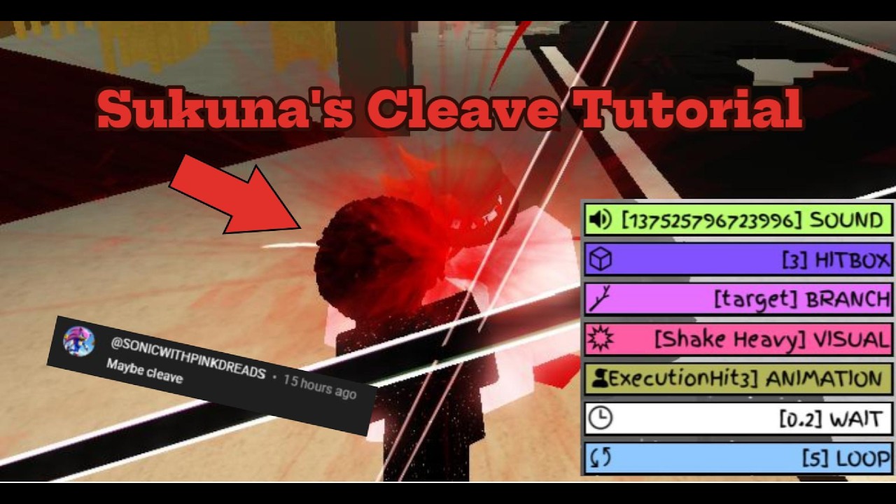 JJS Skill Builder Tutorial #2 | Sukuna's Cleave | Custom Moveset - YouTube