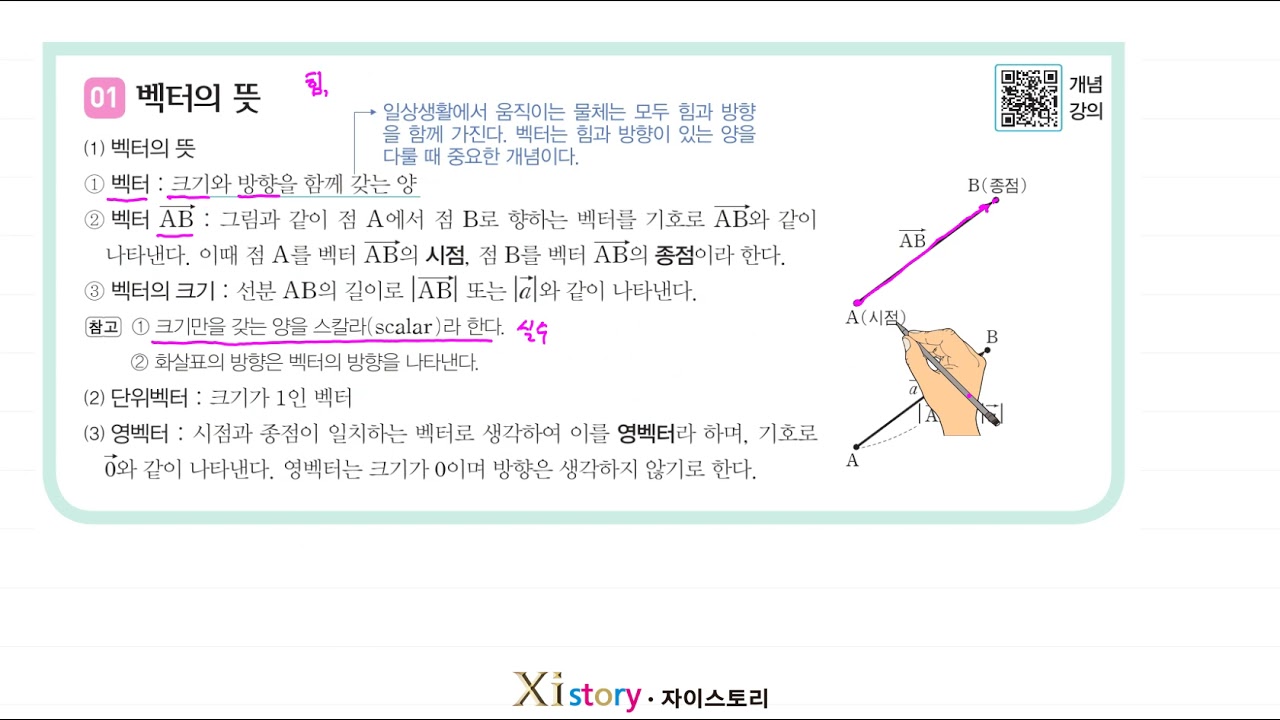 고등 수력충전 기하/평면벡터/벡터의 뜻 [24]