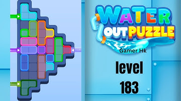 Water out puzzle level 183 Walkthrough Solution 