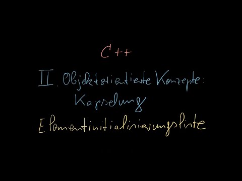 032 - Element Initialization List - C++ Tutorial German