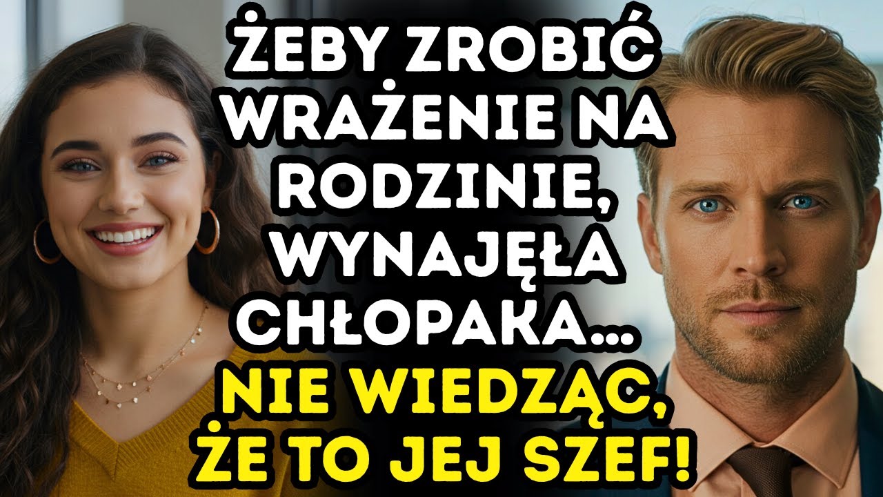 ❤️ ŻEBY ZROBIĆ WRAŻENIE NA RODZINIE, WYNAJĘŁA CHŁOPAKA… NIE WIEDZĄC, ŻE TO JEJ SZEF!