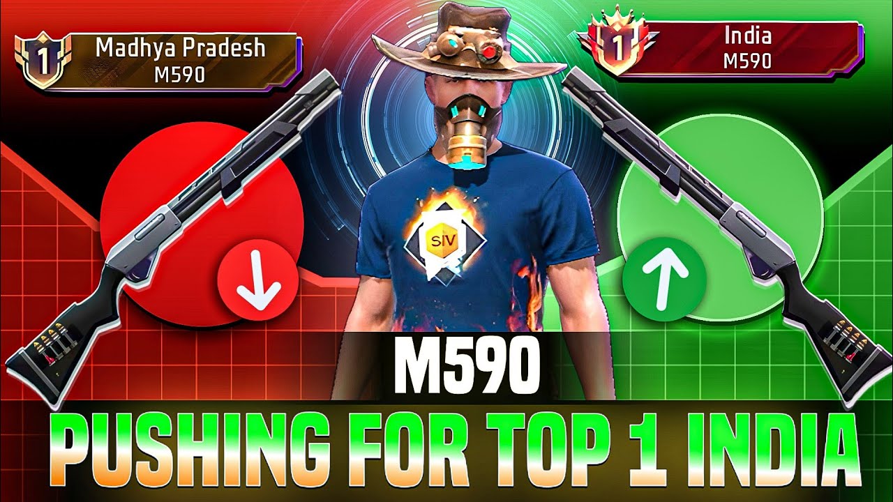 Pushing Top 1 In M590 | Free Fire Solo Rank Pushing With Tips And ...