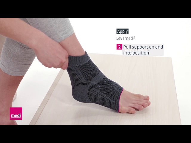 Levamed® – How to Apply the Ankle Support Sleeve