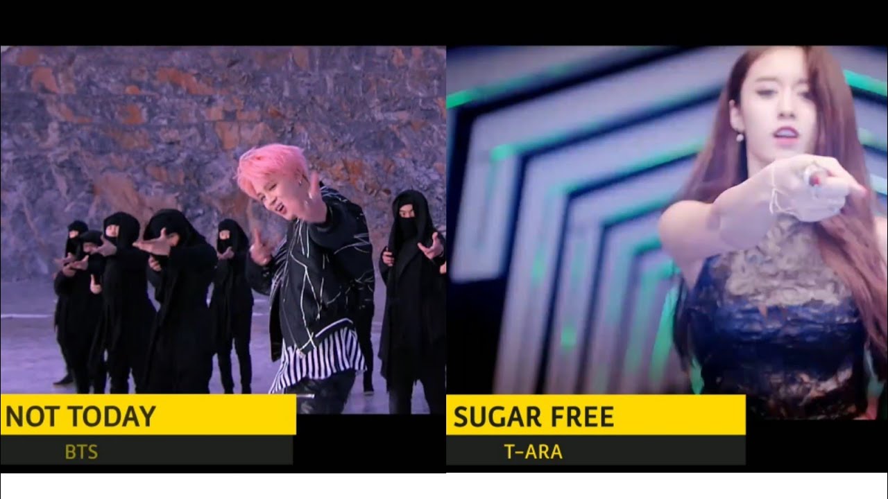 SO KÈ NHỮNG ĐOẠN NHẠC LẶP ĐI LẶP LẠI GÂY NGHIỆN CỦA T-ARA VÀ BTS