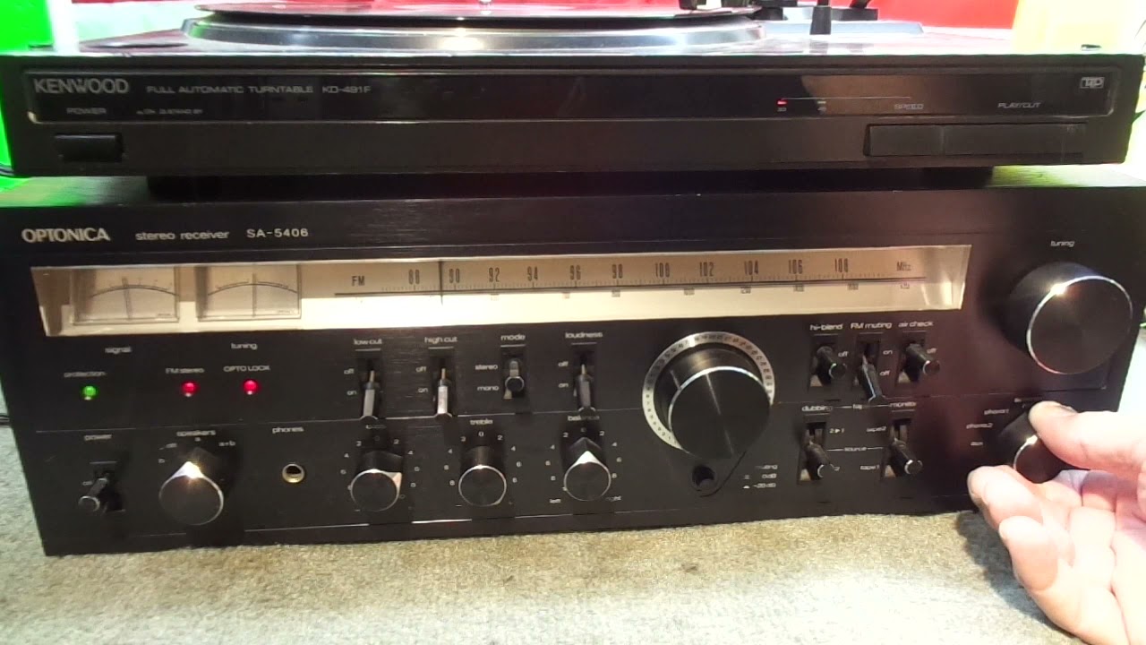 DEMO OF VINTAGE OPTONICA SA5406 STEREO RECEIVER FOR SALE YouTube