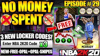 NBA 2K20 NO MONEY SPENT #29 - MULTIPLE GALAXY OPAL SNIPES, FREE OPAL + 3 NEW LOCKER CODES IN MYTEAM