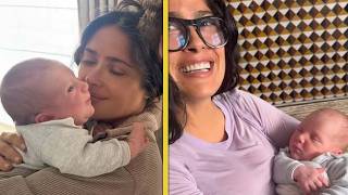 Salma Hayek Is a GRANDMA Meet Francois IV AKA Panchito