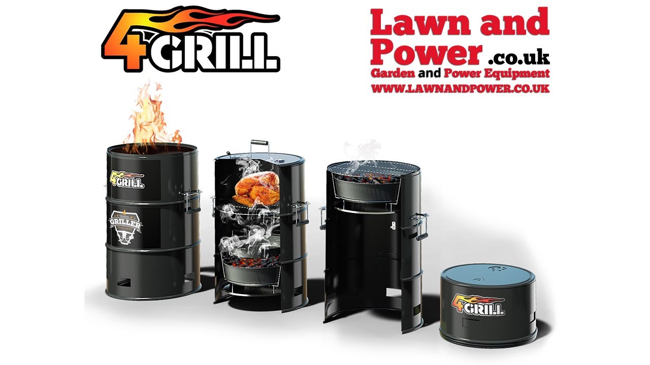 Batavia 4Grill 4 in 1 BBQ - Smoker, Cooker & Fire Pit - YouTube