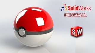 Solidworks Tutorial | Very quick Design a Pokeball | MUST WATCH