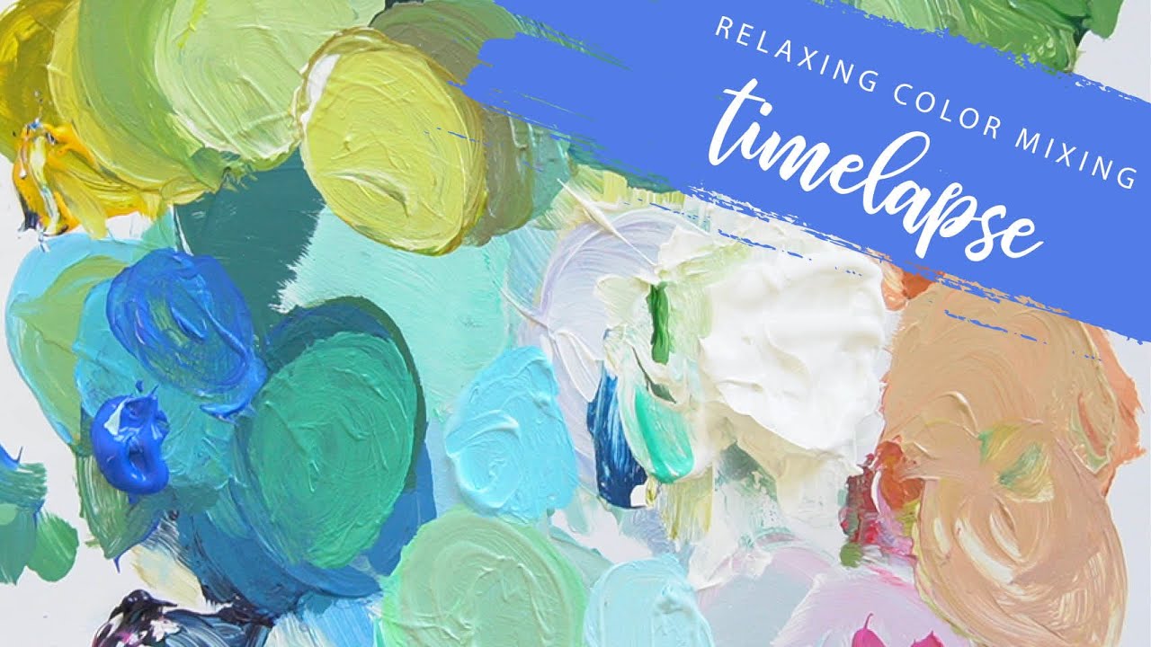 Relaxing Color Mixing Timelapse (No Instruction)