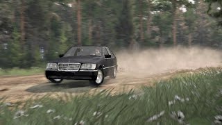 По грязи на Mercedes-Benz S600 W140