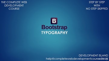 part-3 Typography in BootStrap3